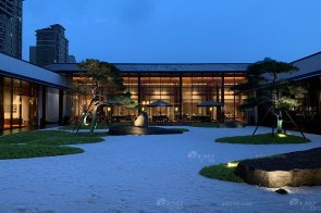 江西九江現(xiàn)代新中式風(fēng)格售樓處家具項(xiàng)目工程案例完工實(shí)拍美圖！